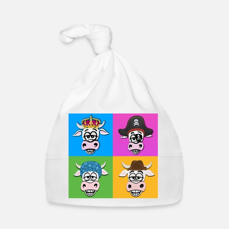 Cow Quartet Organic Baby Cap