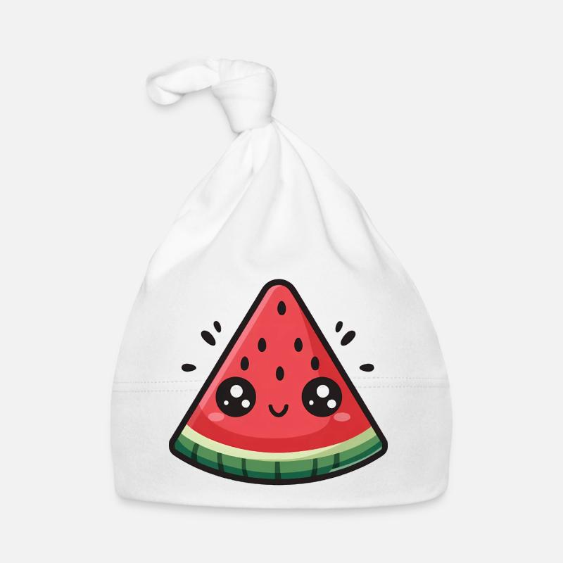 Tranche de pastèque kawaii Bonnet bio Bébé