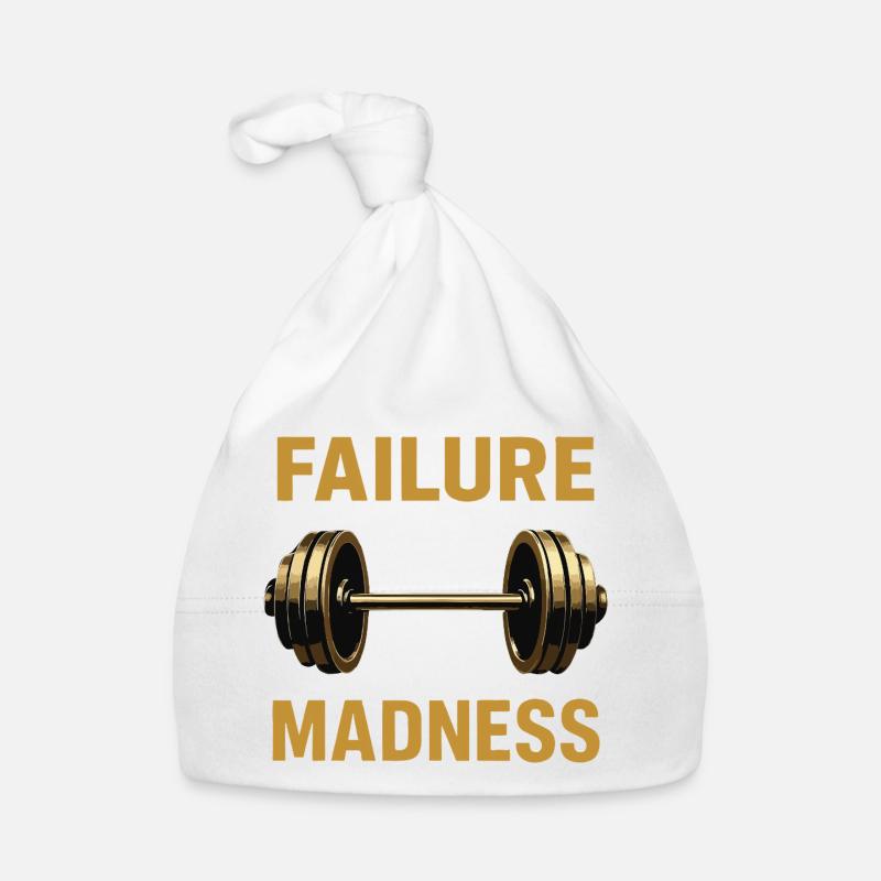Failure and Madness Motivation Design Organic Baby Cap