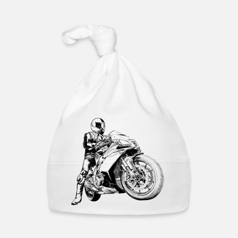 motorcycle Organic Baby Cap