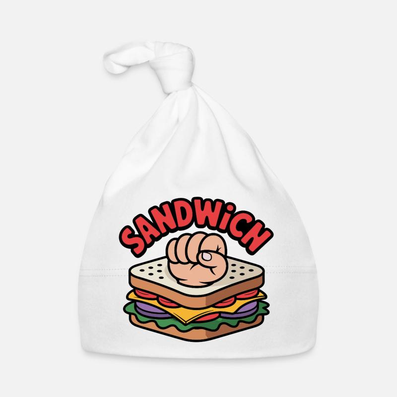 Knuckle Sandwich Funny Gift Chef Fighter Organic Baby Cap