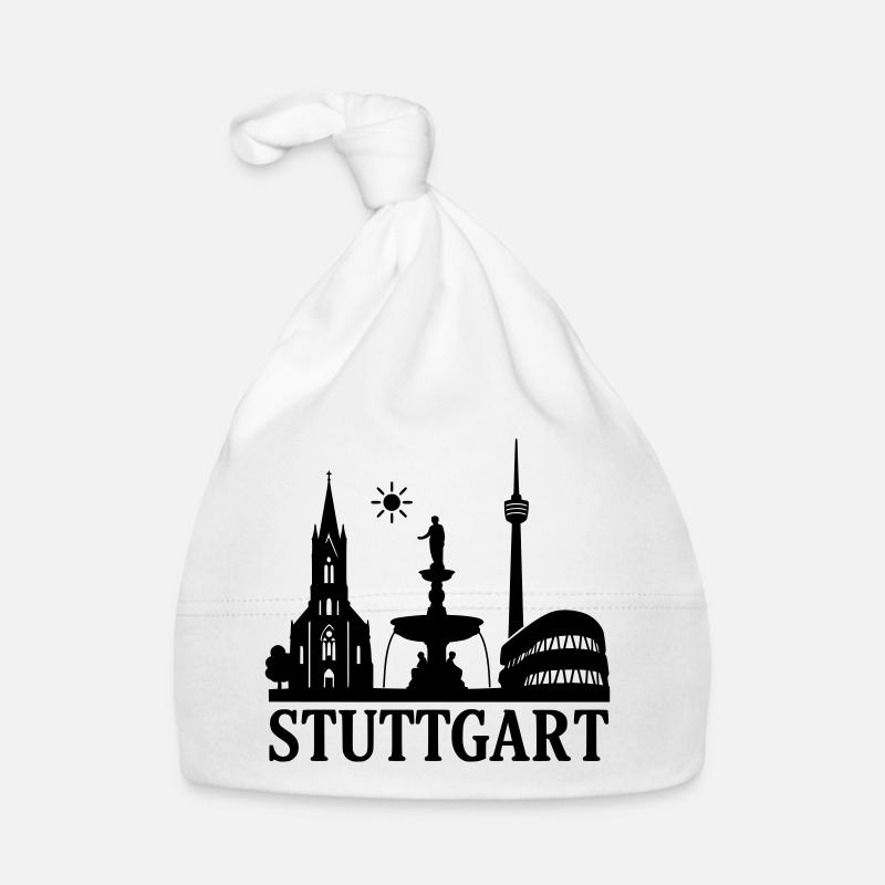 stuttgart silhouette wahrzeichen Baby Bio-Mütze