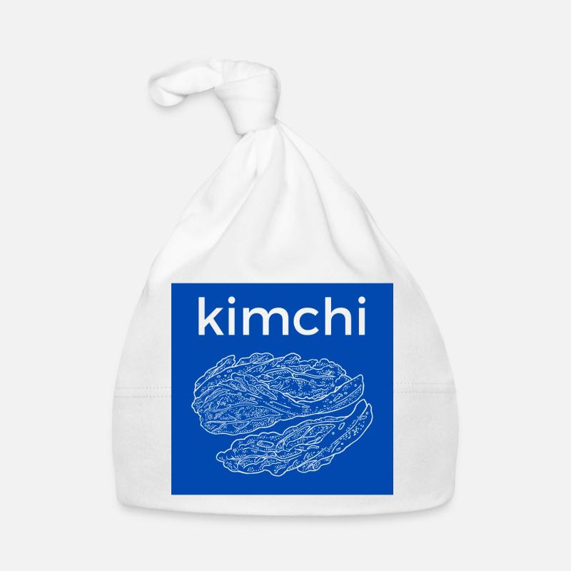 Kimchi Line Style Blue Organic Baby Cap