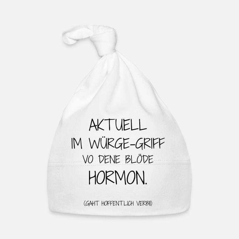 Statement-Design – Ironie trifft Alltag Baby Bio-Mütze