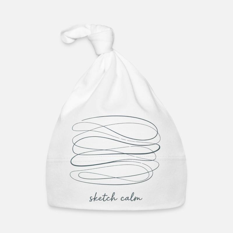 Sketch Calm – Calm in Lines Organic Baby Cap