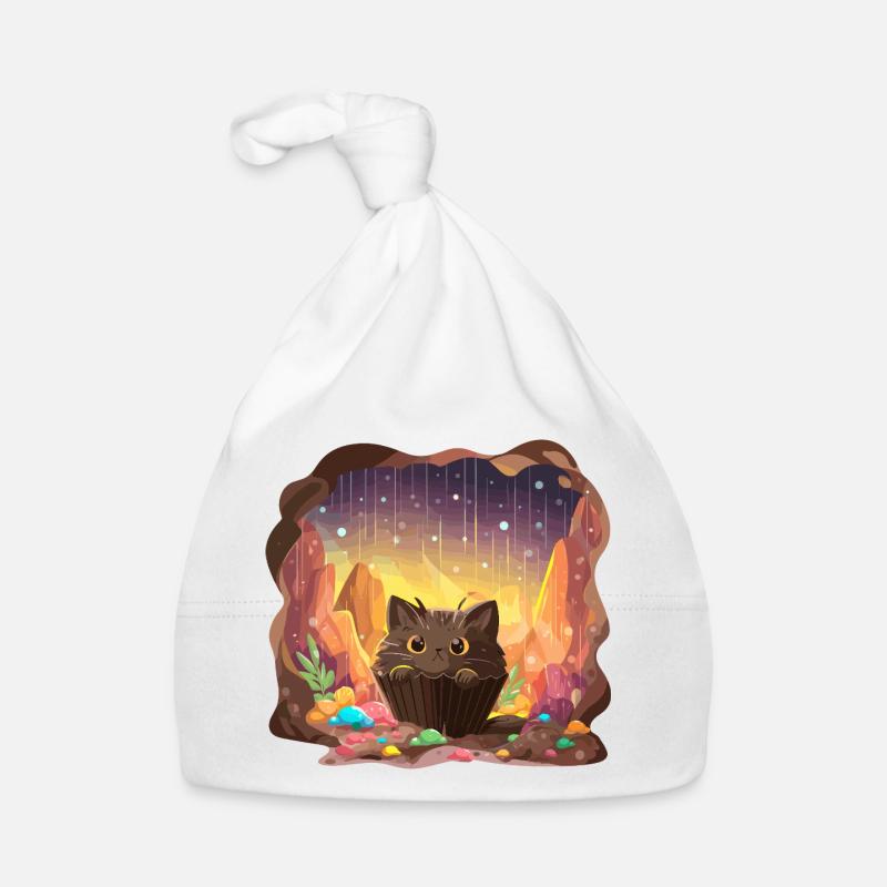 Cat Cake Crystal Cave Organic Baby Cap