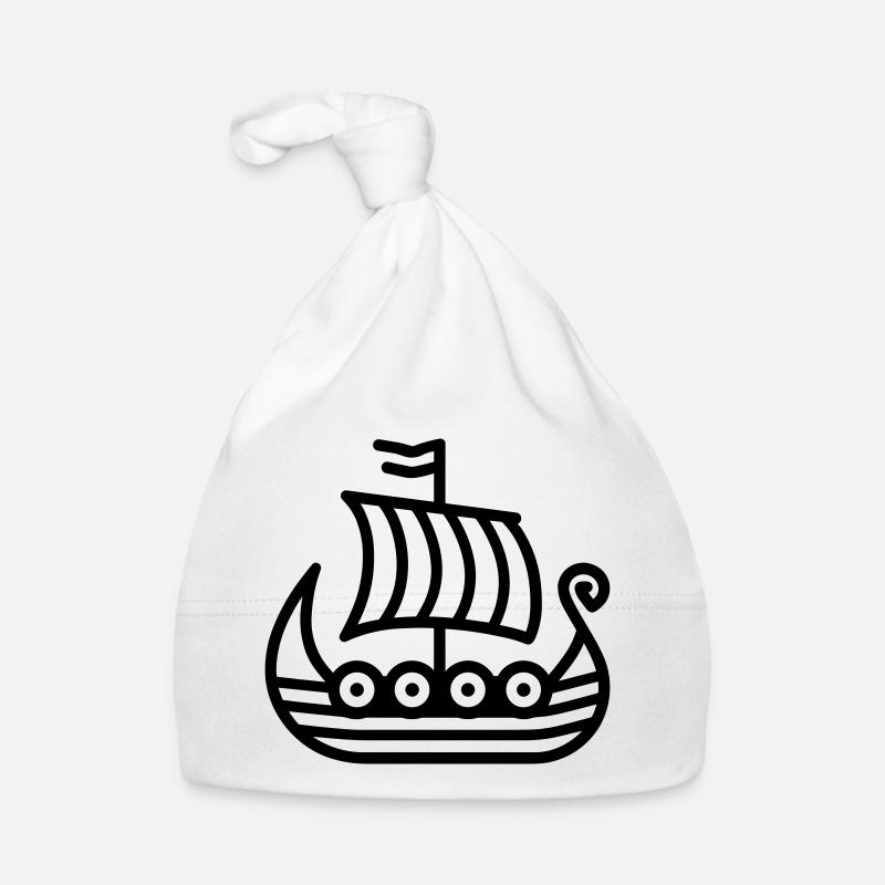 Viking Ship Organic Baby Cap