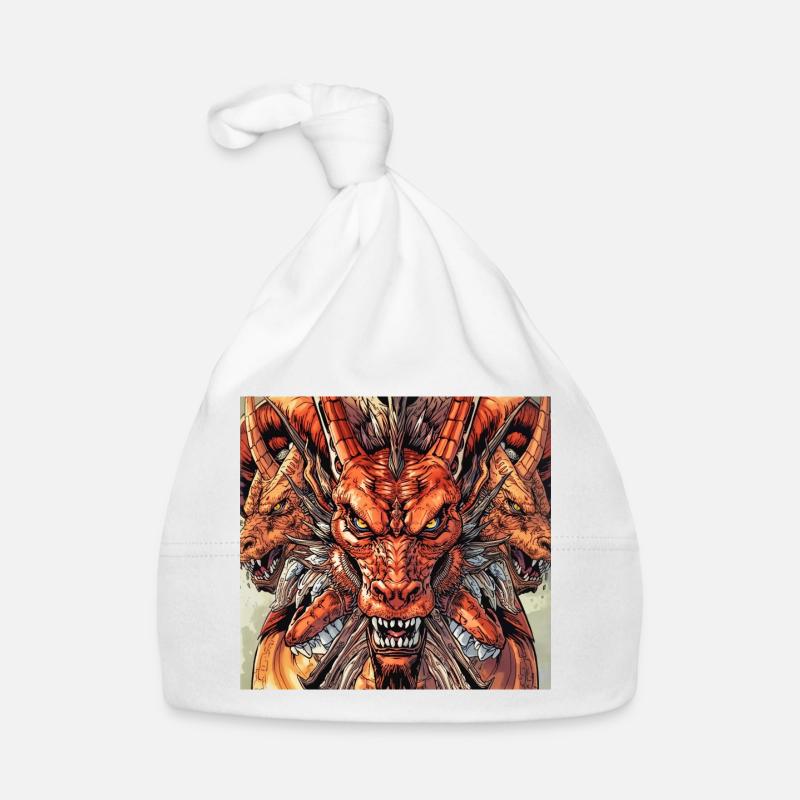 Three-headed Dragon Fireview Organic Baby Cap