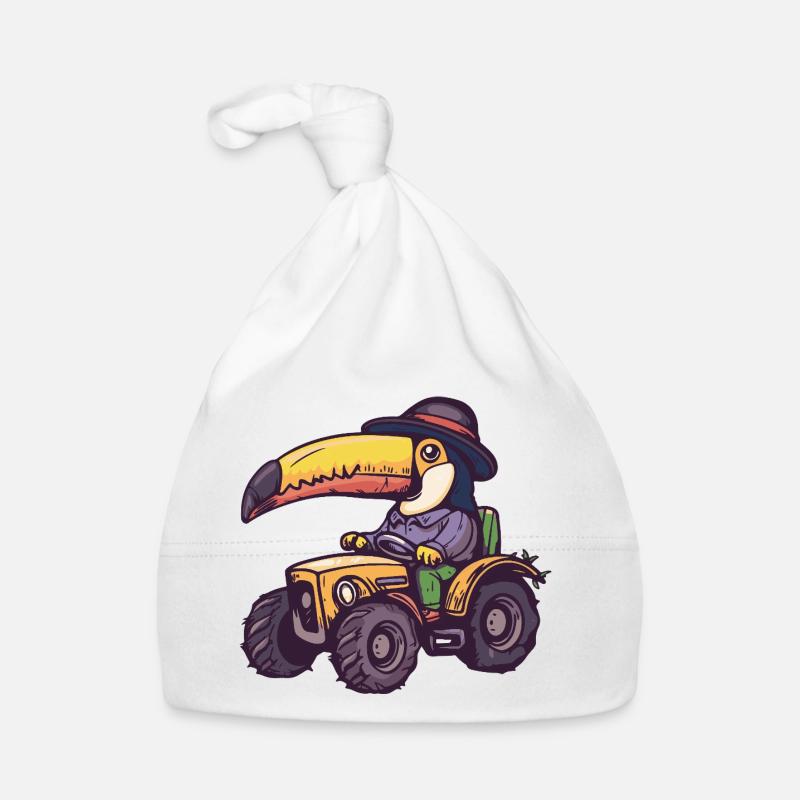 Toucan Bird Tractor Farmer Bonnet bio Bébé