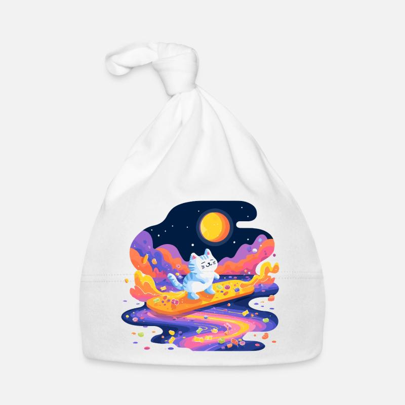 Cats on sugar stream Organic Baby Cap