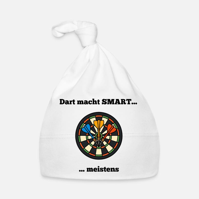 Buntes Dartboard mit Pfeilen Baby Bio-Mütze