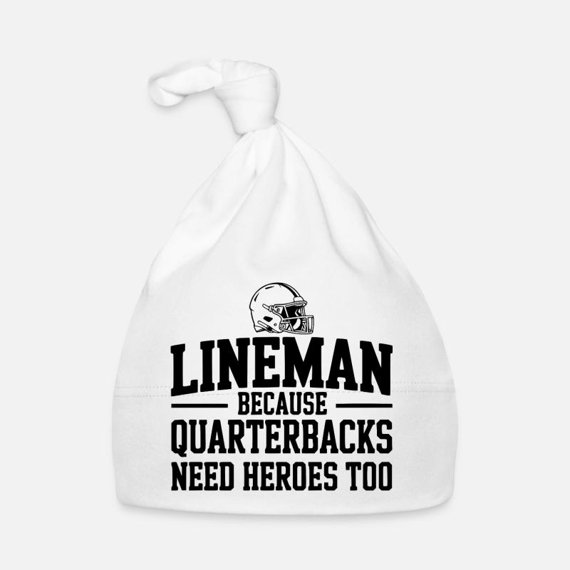 Lineman parce que les quarterbacks ont aussi besoin de héros Bonnet bio Bébé