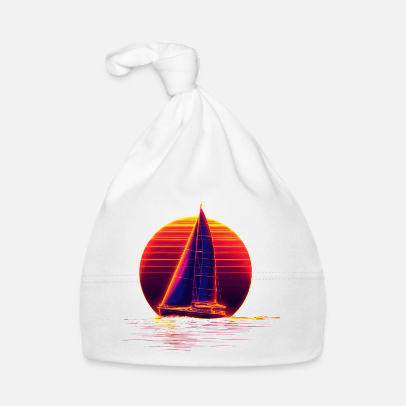 Retro Sailing Organic Baby Cap