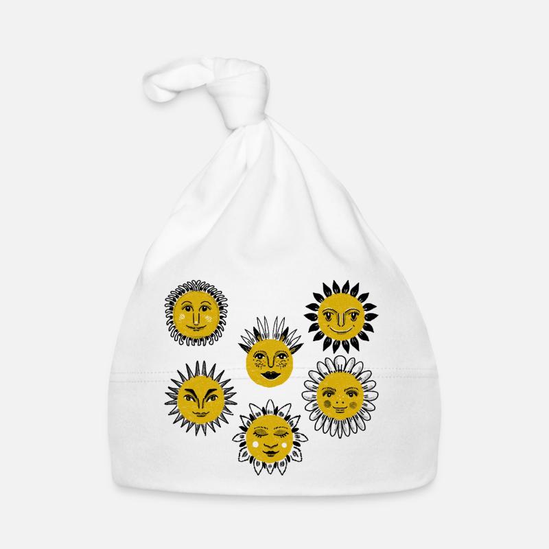 Soleil face à Kaléidoscope Bonnet bio Bébé