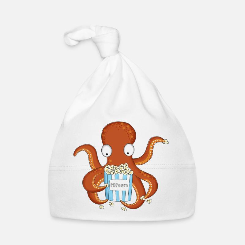 Popcorn Octopus Bonnet bio Bébé