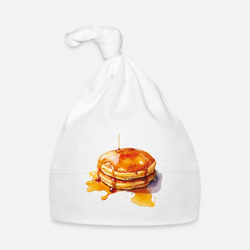 Syrup Pancake Stack Organic Baby Cap