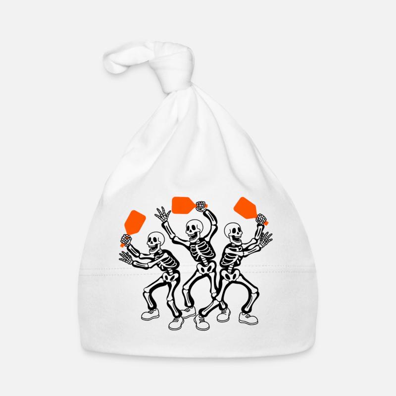 Halloween Pickleball Graphic Organic Baby Cap