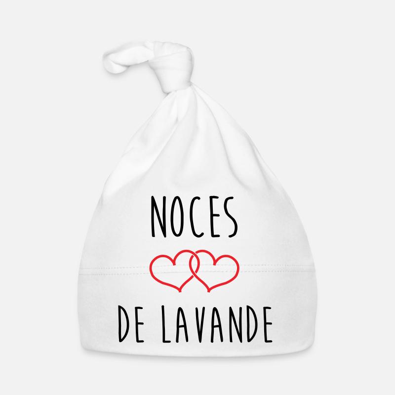 Lavender Wedding 46 Years Organic Baby Cap