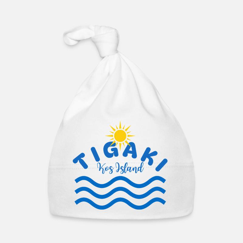 Tigaki Kos Island Sun Waves Organic Baby Cap