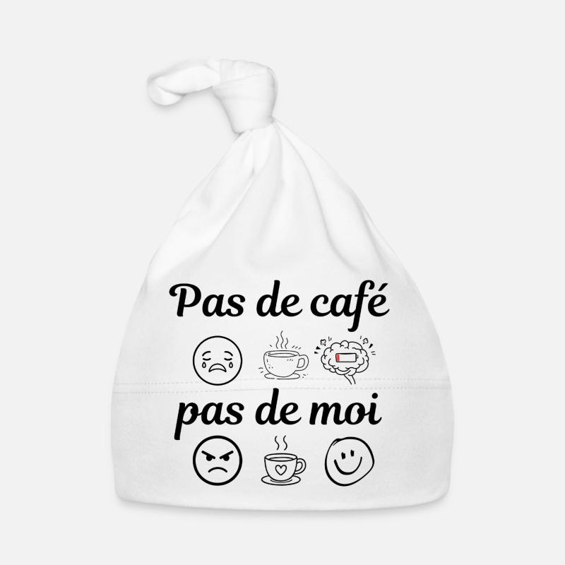 pas de café pas de moi Bonnet bio Bébé