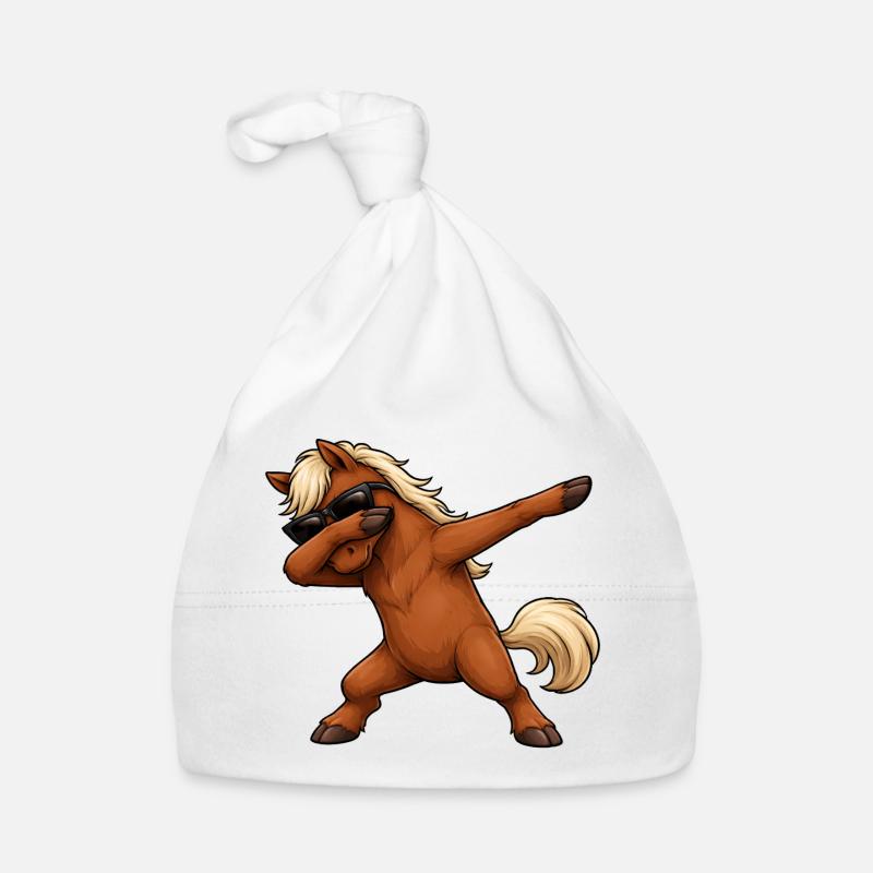 Cheval de dabing Bonnet bio Bébé