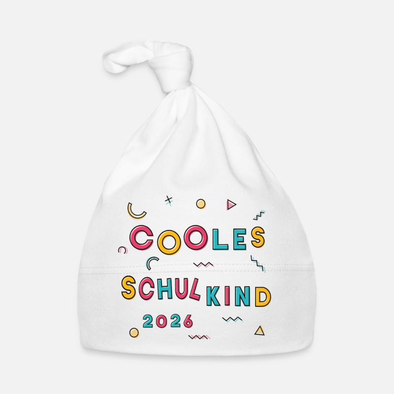 Cooles Schulkind 2026  Baby Bio-Mütze