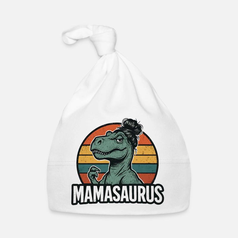 Mamasaurus Mama Mutter Geschenkidee Humor Lustig Baby Bio-Mütze