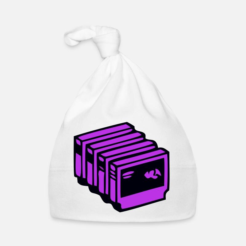 Retro Games Cassette Nerd Bonnet bio Bébé