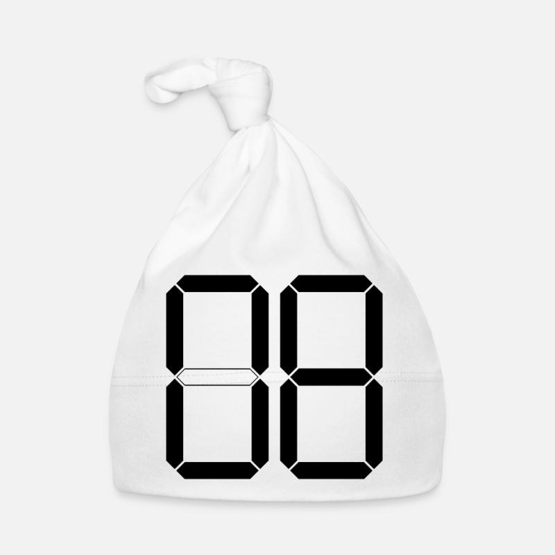 NUMMER 08 Null Acht Geburtstag Geschenk Digital Baby Bio-Mütze