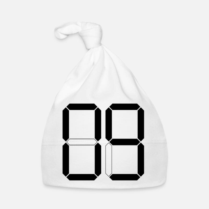 NUMBER 09 Zero Nine Birthday Gift Digital Organic Baby Cap