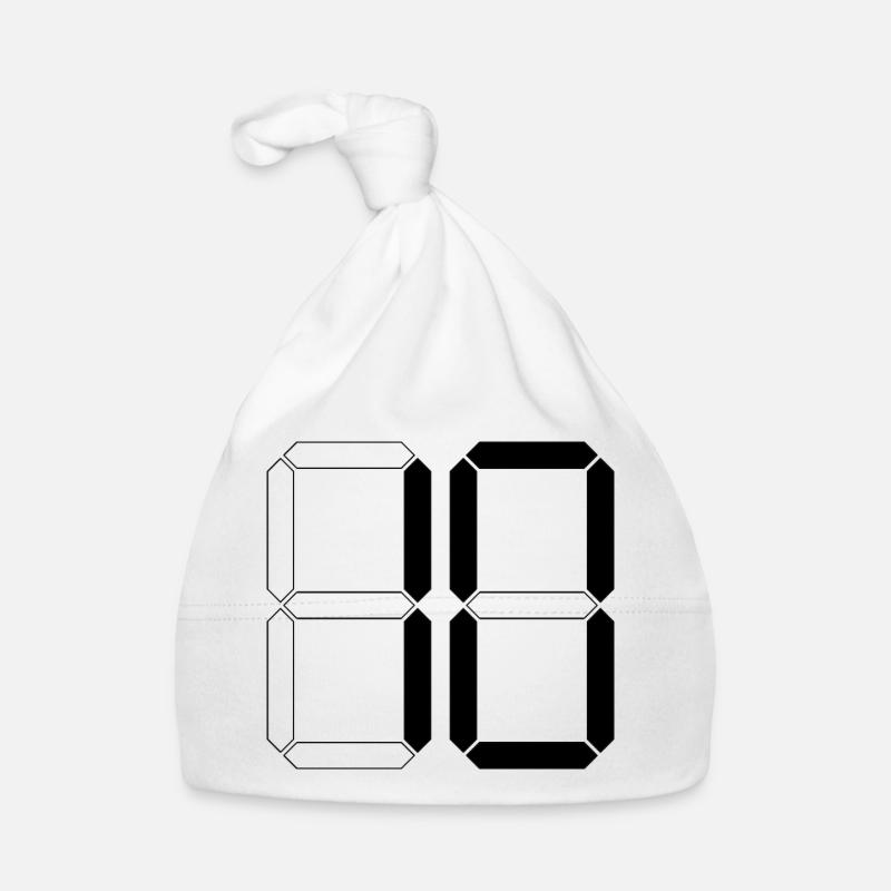 NUMBER 10 Ten Birthday Gift Digital Organic Baby Cap