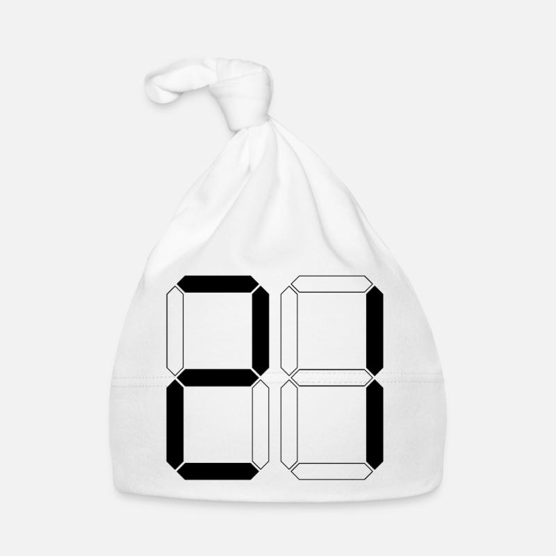 NUMMER 21 Einundzwanzig Geschenk Digital Baby Bio-Mütze
