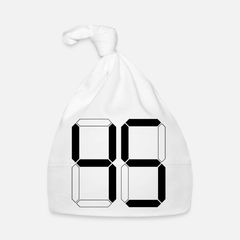 NUMMER 45 Fünfundvierzig Geschenk Digital Baby Bio-Mütze