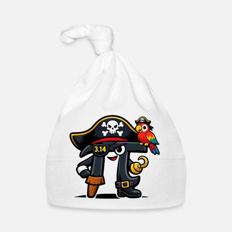 Pi Guesses Math Pi Day Pirate Design Organic Baby Cap