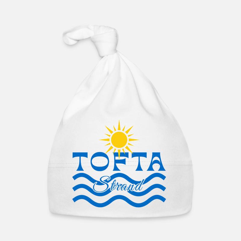 Tofta Strand-Sonne und Wellen Baby Bio-Mütze