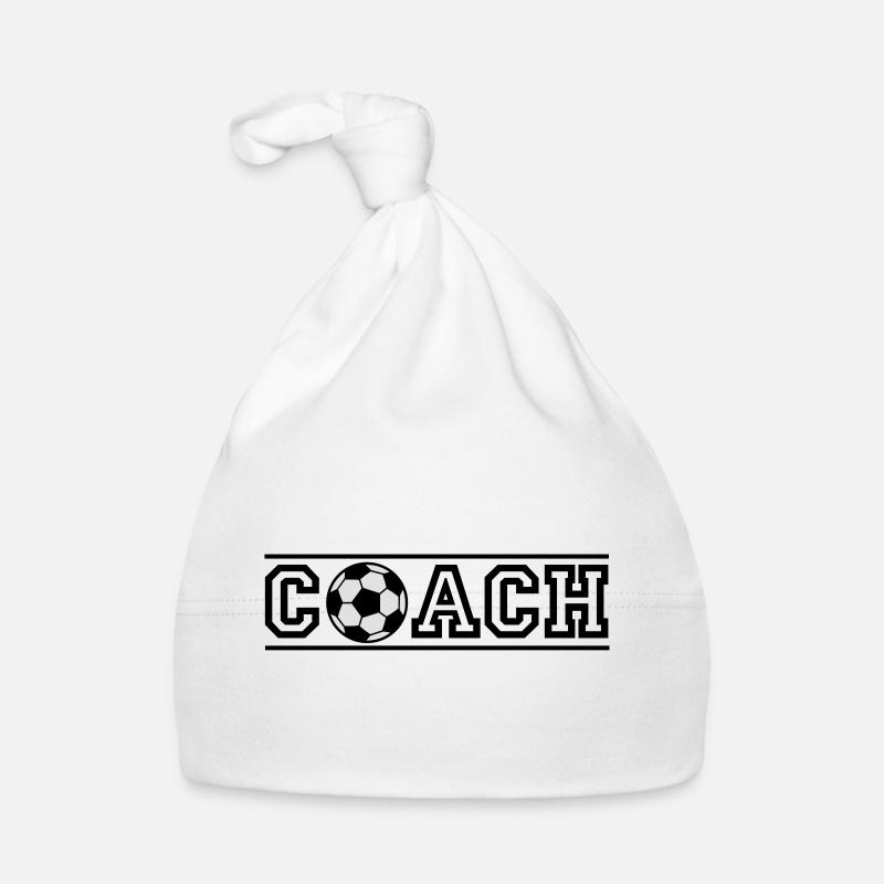 Fußballtrainer - Baby Bio-Mütze - Weiß