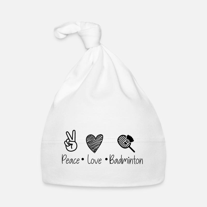 Badminton - Baby Bio-Mütze - Weiß
