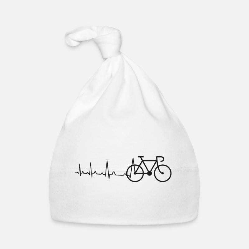 Herzschlag Rennrad Baby Bio-Mütze