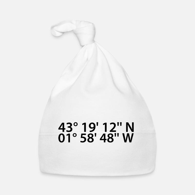 Donostia-San Sebastián coordinates Organic Baby Cap