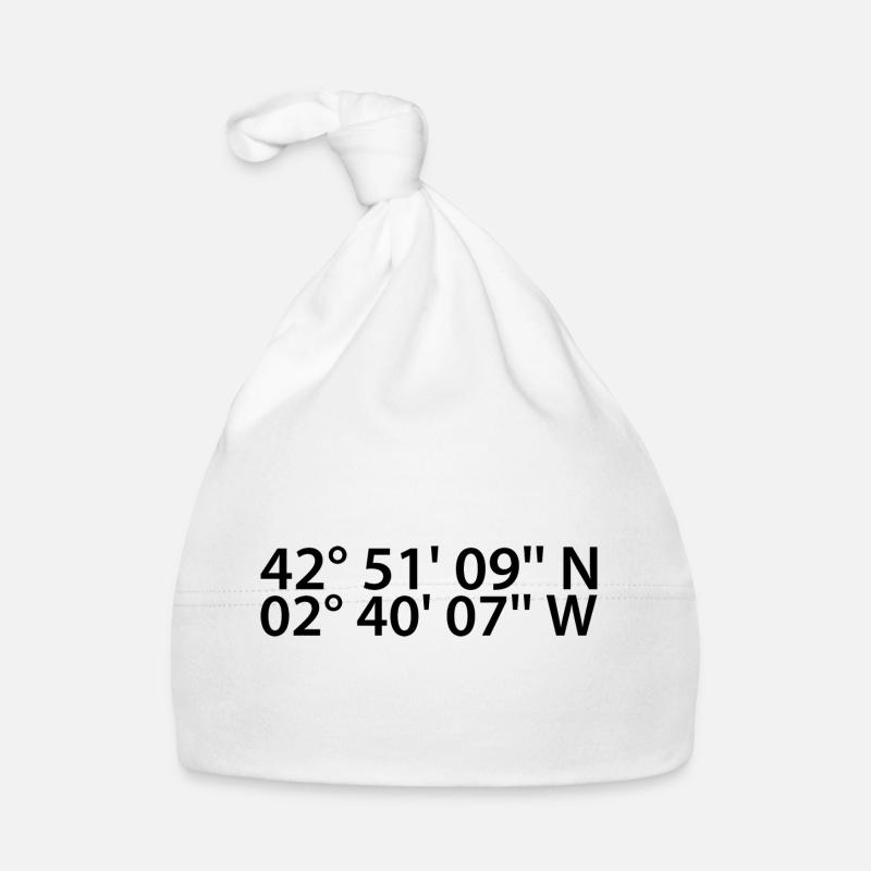 Vitoria-Gasteiz coordinates Organic Baby Cap