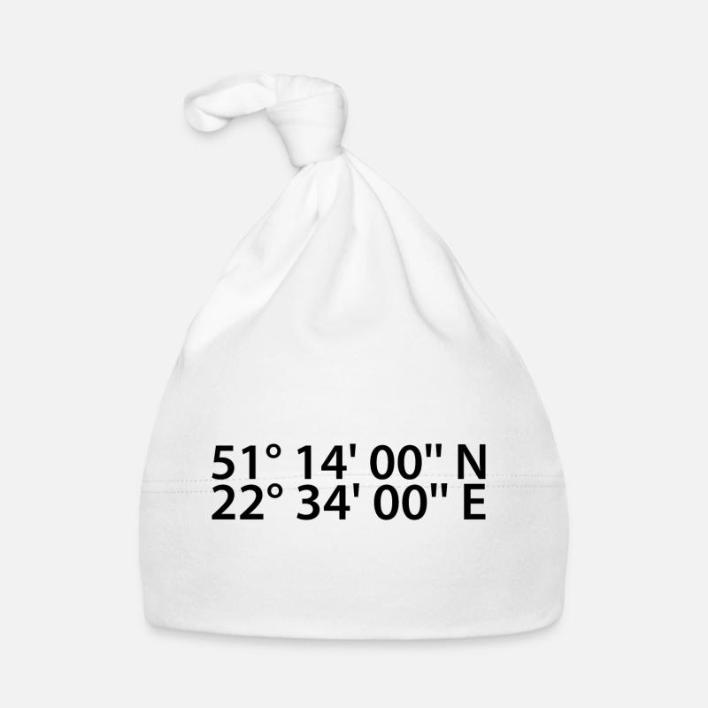 Lublin coordinates Organic Baby Cap