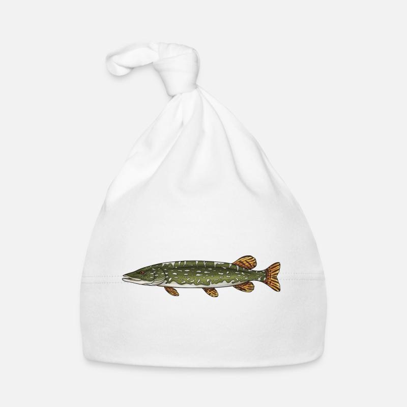 Hecht-Raubfisch-Fischerei-Design Baby Bio-Mütze