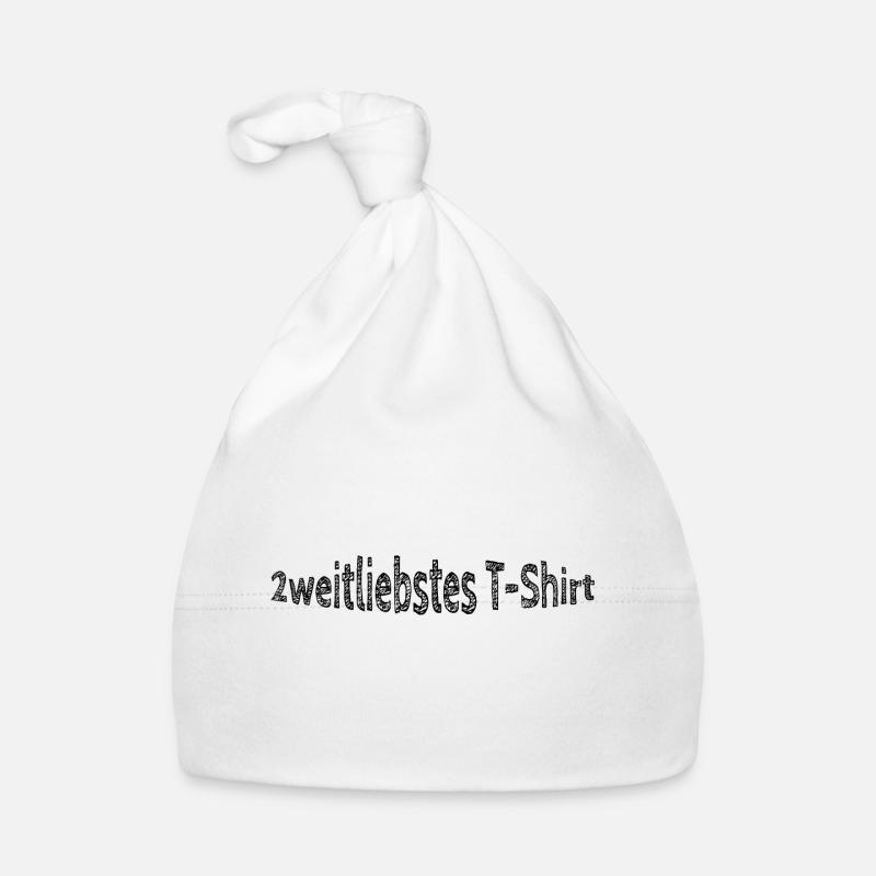 2weitliebstes Tshirt, lustiger Spruch Baby Bio-Mütze
