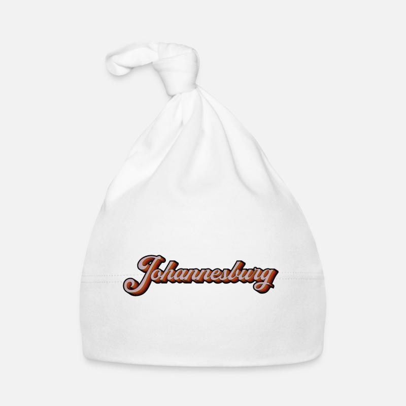 Johannesburg Retro Script Baby Bio-Mütze