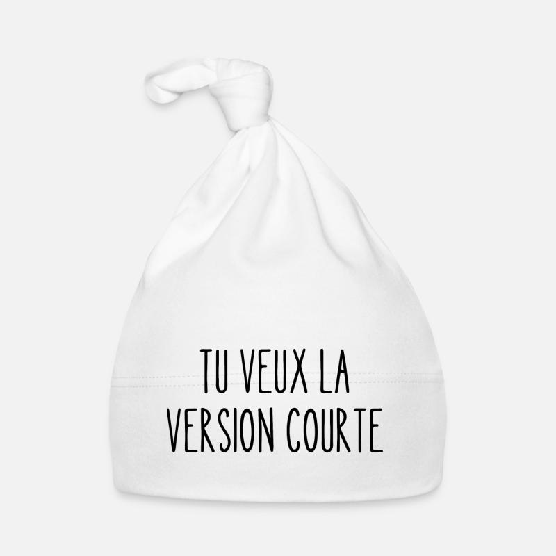 tu veux la version courte Bonnet bio Bébé