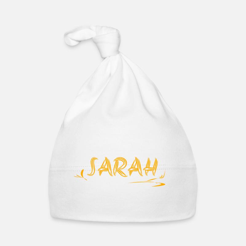 First name Sarah Organic Baby Cap