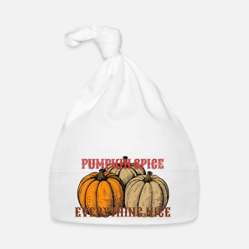 Pumpkin Spice Everything Nice Organic Baby Cap