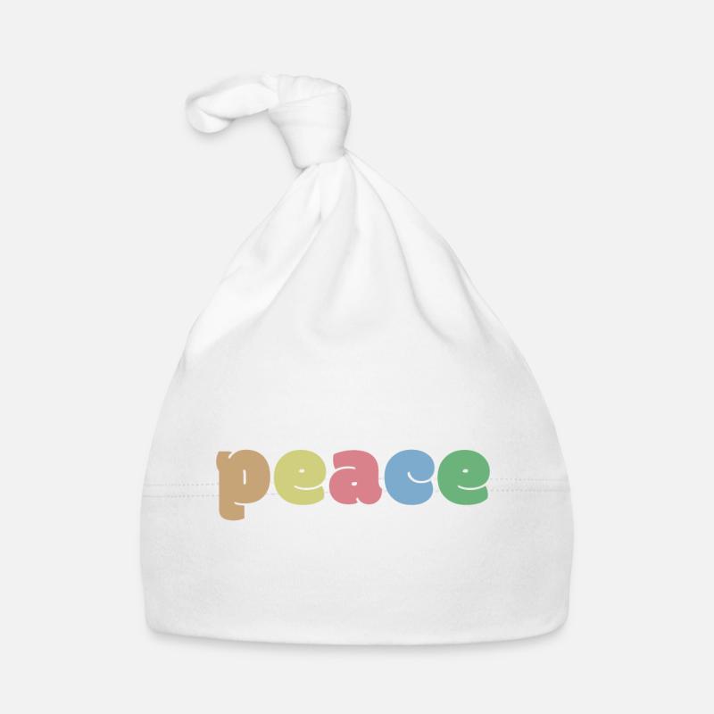 Couleurs de la paix Bonnet bio Bébé