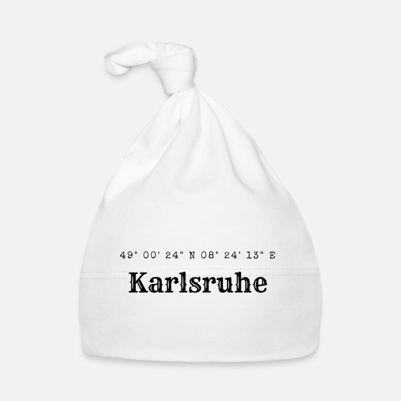 Karlsruhe coordinates Organic Baby Cap