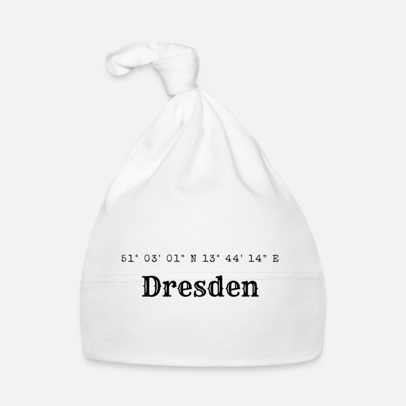 Dresden coordinates Organic Baby Cap